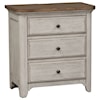 Liberty Furniture Farmhouse Reimagined 3 Drawer Night Stand