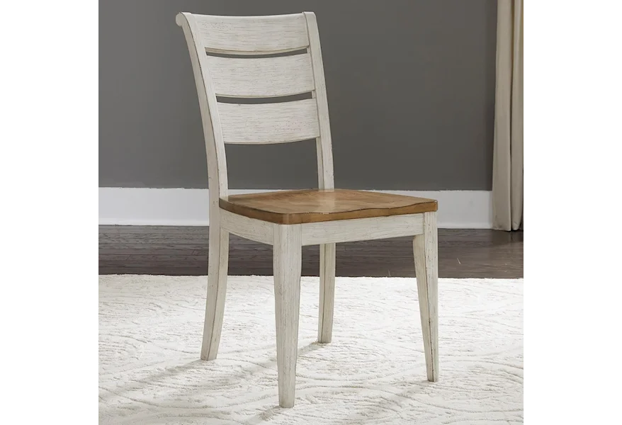 Farmhouse Reimagined Ladder Back Side Chair by Liberty Furniture at Suburban Furniture