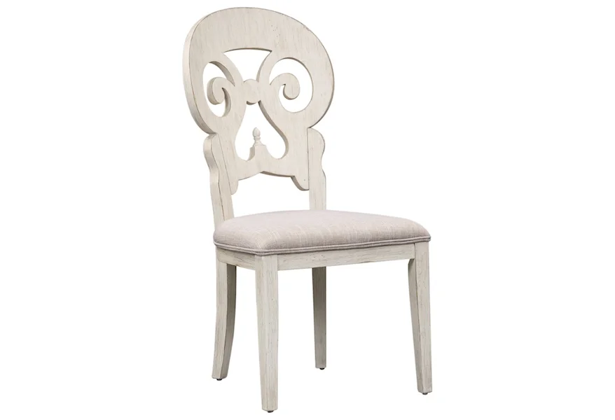 Farmhouse Reimagined Splat Back Side Chair by Liberty Furniture at Sheely's Furniture & Appliance