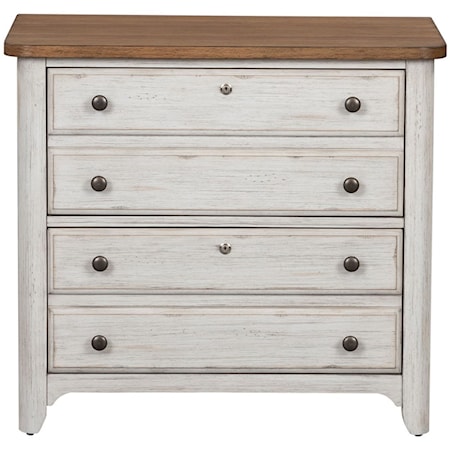 Farmhouse Lateral File with Locking Drawers