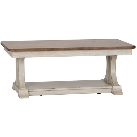 Farmhouse Rectangular Cocktail Table