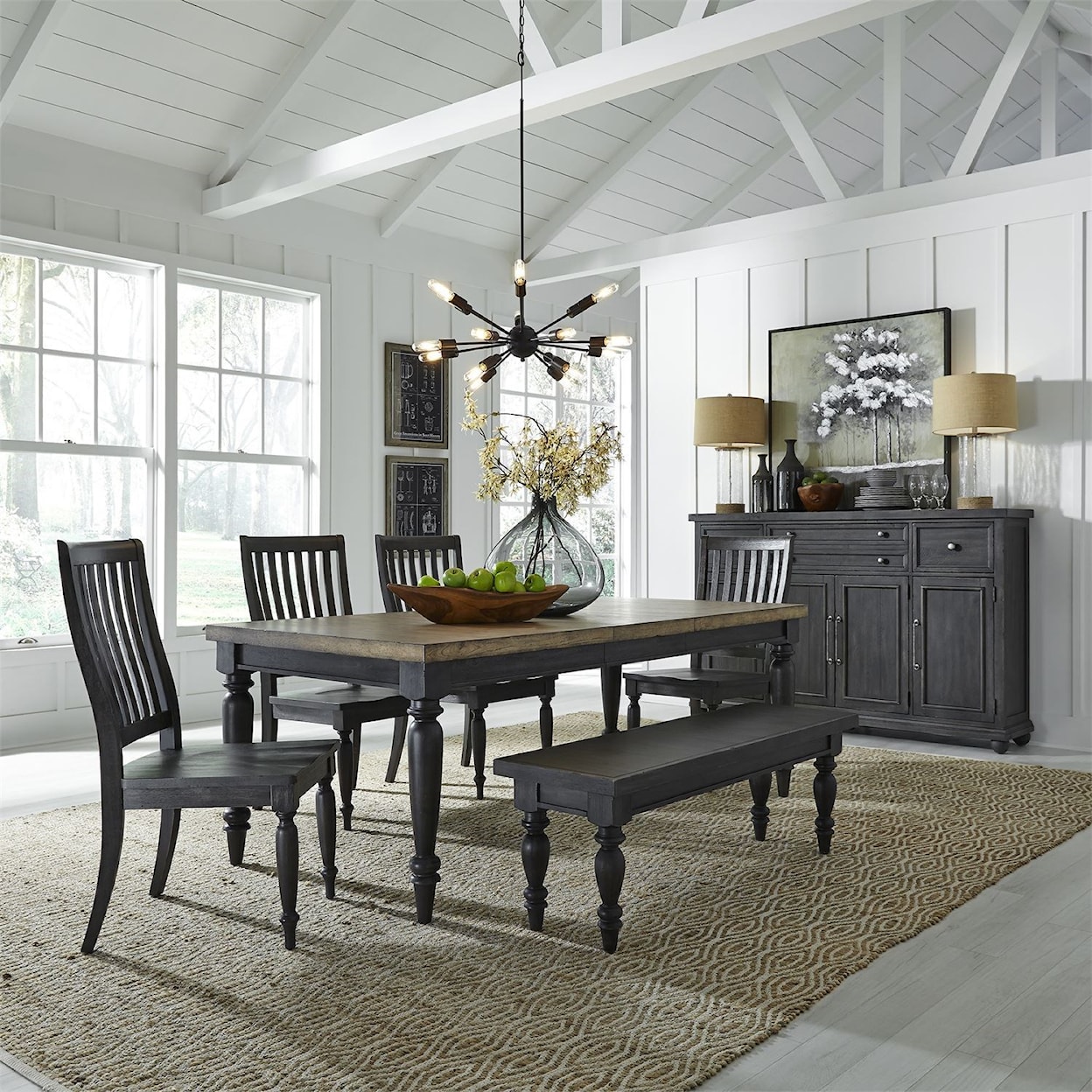 Liberty Furniture Harvest Home Formal Dining Room Group