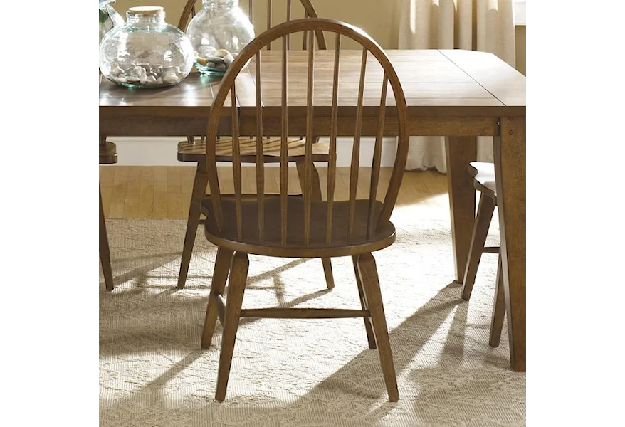 Hearthstone Windsor Back Side Chair by Liberty Furniture at Royal Furniture