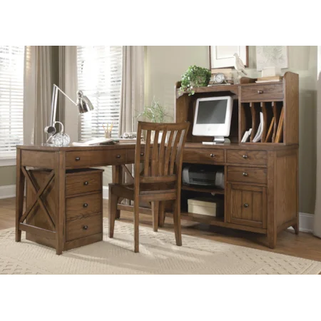 4 Piece L-Shaped Desk