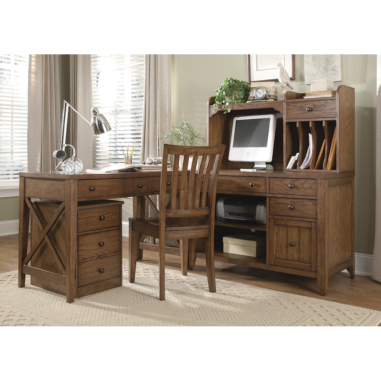 Liberty Furniture Hearthstone Computer Credenza