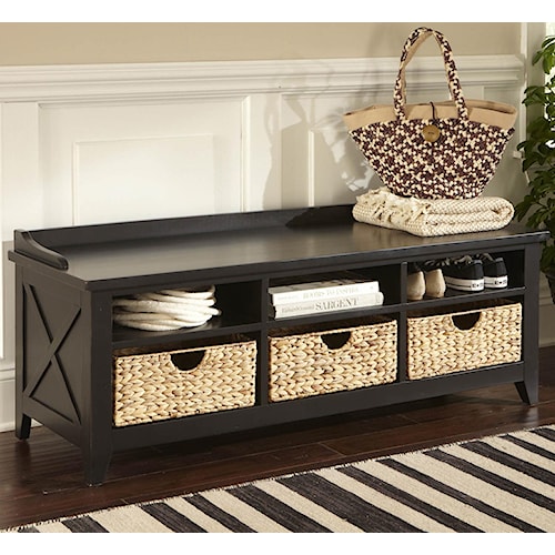 Liberty Furniture Hearthstone 482 OT47 Cubby Storage Bench