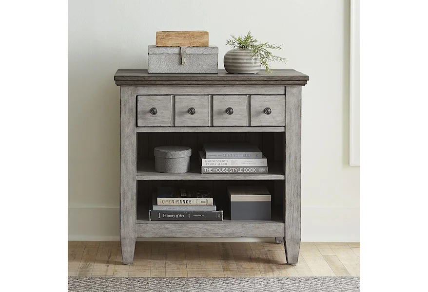 Heartland 1 Drawer Nightstand with Charging Station by Liberty Furniture at VanDrie Home Furnishings