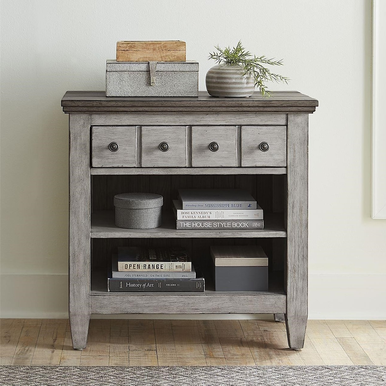 Liberty Furniture Heartland 1 Drawer Nightstand with Charging Station