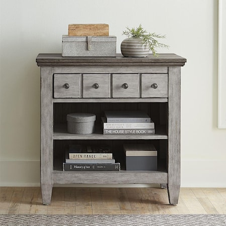 Transitional 1 Drawer Nightstand with Charging Station
