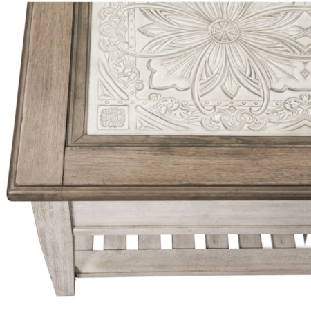 Rectangular Ceiling Tile Cocktail Table
