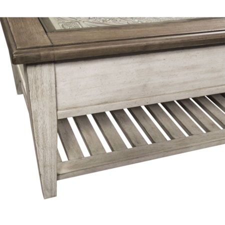 Rectangular Ceiling Tile Cocktail Table