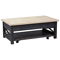 Transitional Lift Top Cocktail Table