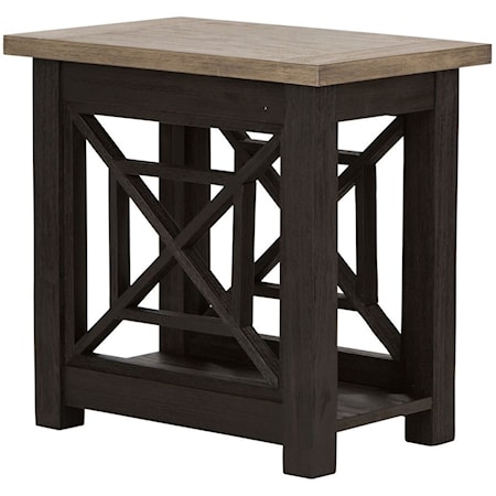 Transitional Chair Side Table