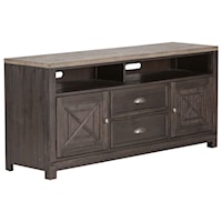 Transitional Entertainment TV Stand with Adjustable Shelves