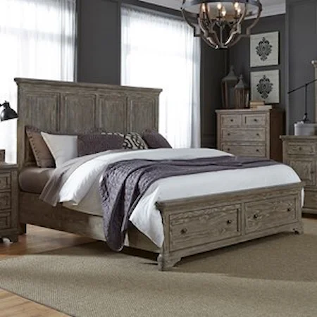Queen Storage Bed with 2 Drawers
