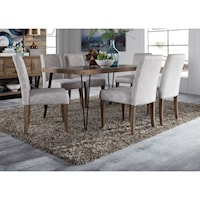 Contemporary 7-Piece Rectangular Table Set