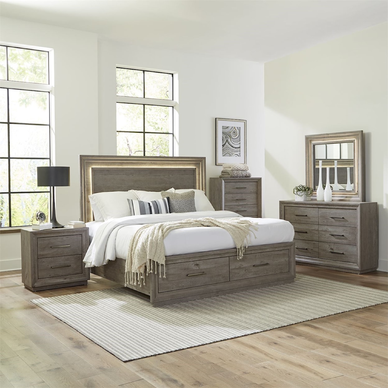 Liberty Furniture Horizons King Storage Bed