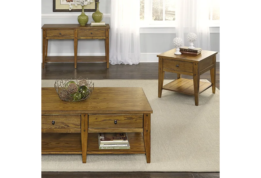 Lake House 3 Piece Occasional Table Set by Liberty Furniture at Goods Furniture