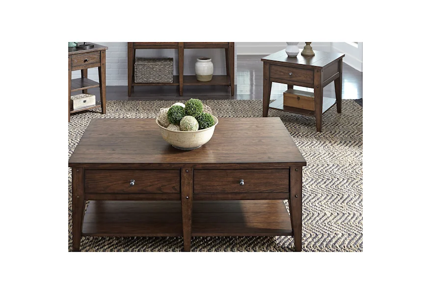 Lake House 3 Piece Occasional Table Set by Liberty Furniture at VanDrie Home Furnishings