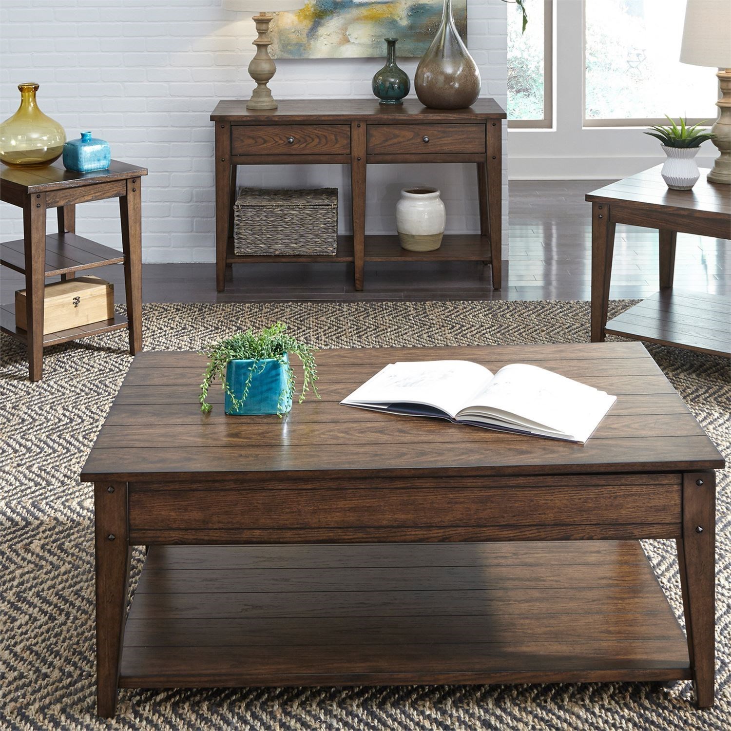 Liberty Furniture Lake House Tiered Table