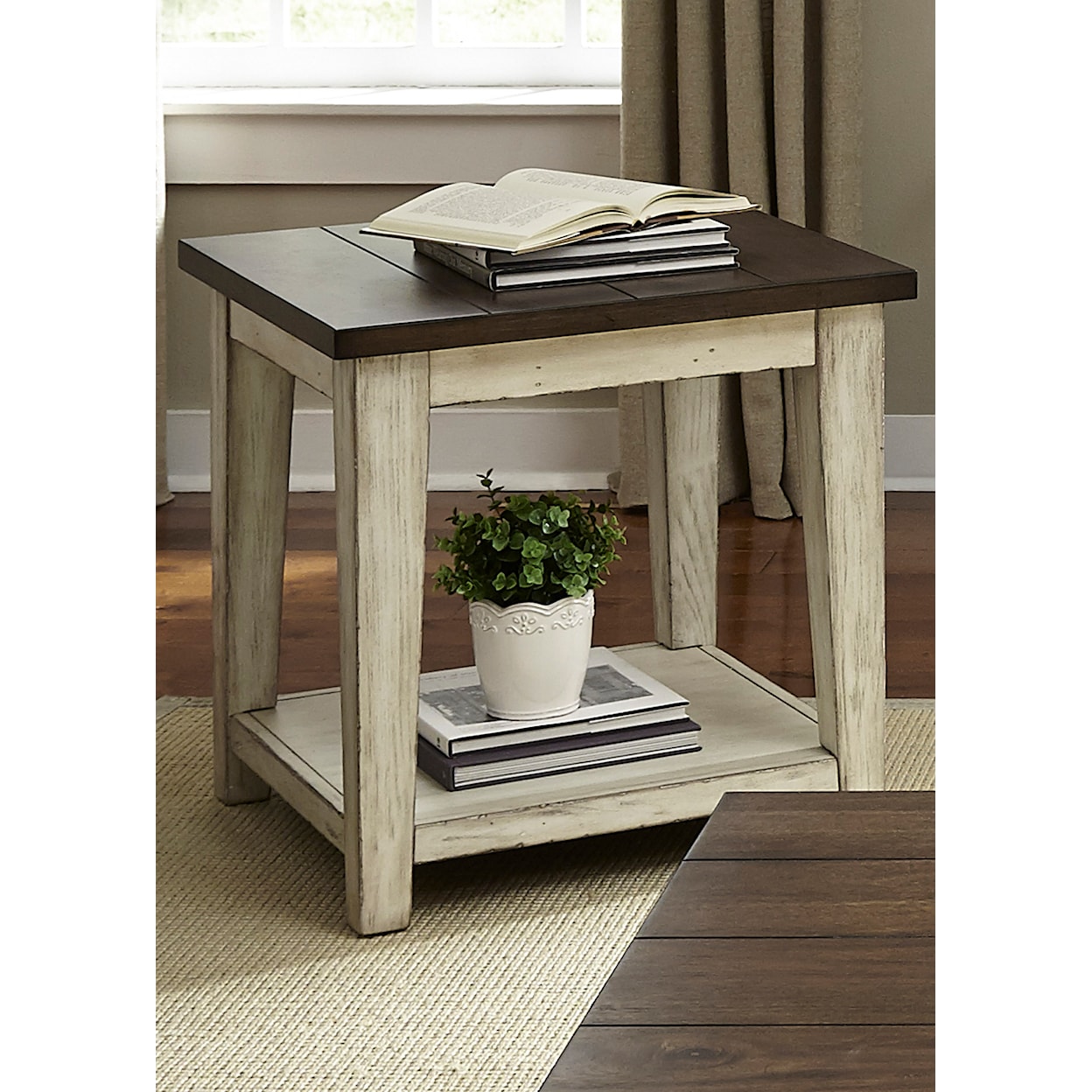 Liberty Furniture Lancaster Rustic End Table