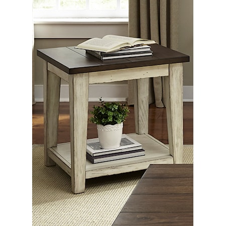 Rustic End Table