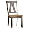 Liberty Furniture Lindsey Farm Transitional Two-Toned Splat Back Side Chair