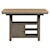 Liberty Furniture Lindsey Farm Transitional Two-Toned Kitchen Island with Butterfly Leaf