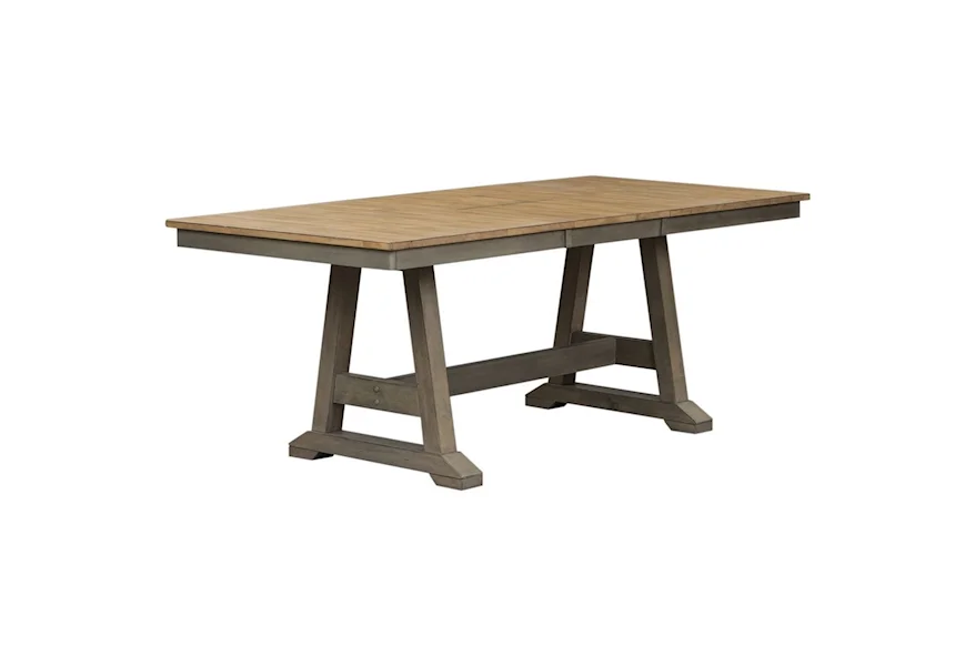 Lindsey Farm Trestle Table by Liberty Furniture at Zak's Home