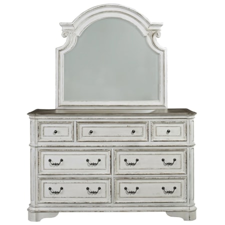 7 Drawer Dresser and Mirror