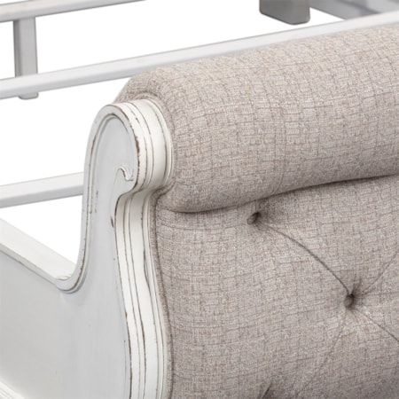 Queen Upholstered Sleigh Bed