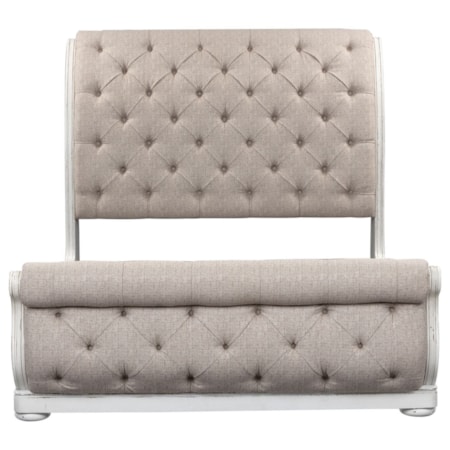Queen Upholstered Sleigh Bed