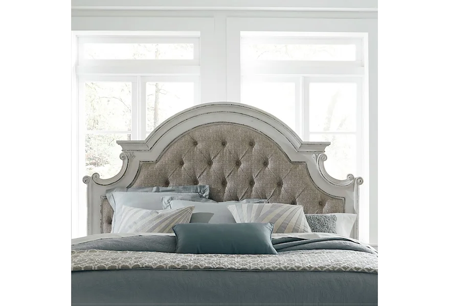 Magnolia Manor King Upholstered Panel Headboard by Liberty Furniture at Godby Home Furnishings