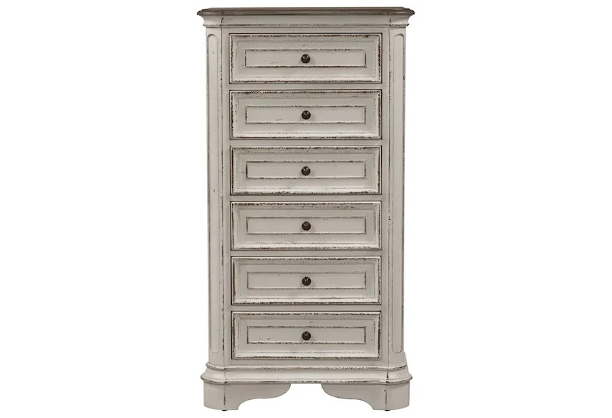 Libby Morgan 6 Drawer Lingerie Chest with Felt Lined Top Drawer