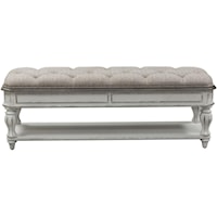Traditional Upholstered Bed Bench