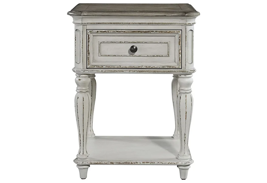 Magnolia Manor One Drawer Nightstand by Liberty Furniture at Sheely's Furniture & Appliance