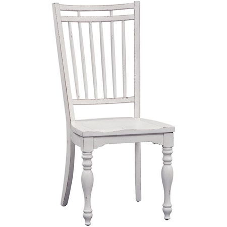Cottage Style Spindle Back Side Chair