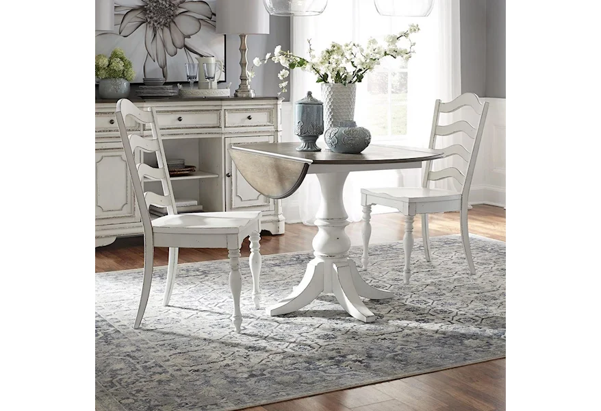 Magnolia Manor 3 Piece Table and Chair Set by Liberty Furniture at Dream Home Interiors