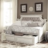 Libby Morgan Twin Upholstered Trundle Daybed