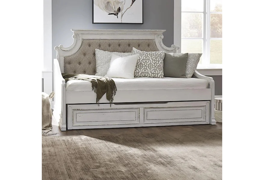 Magnolia Manor Twin Upholstered Trundle Daybed by Liberty Furniture at SuperStore