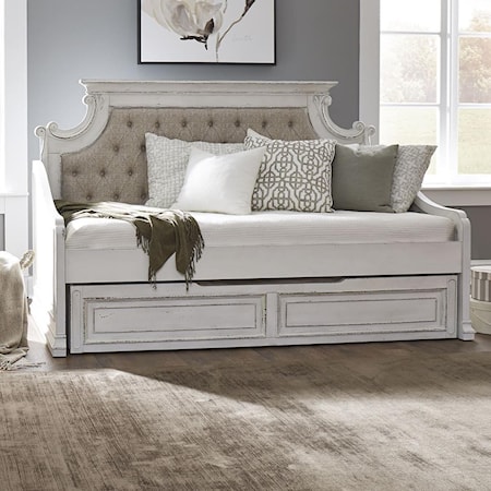 Twin Upholstered Trundle Daybed