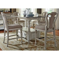 Rectangular Gathering Table and Chair Set