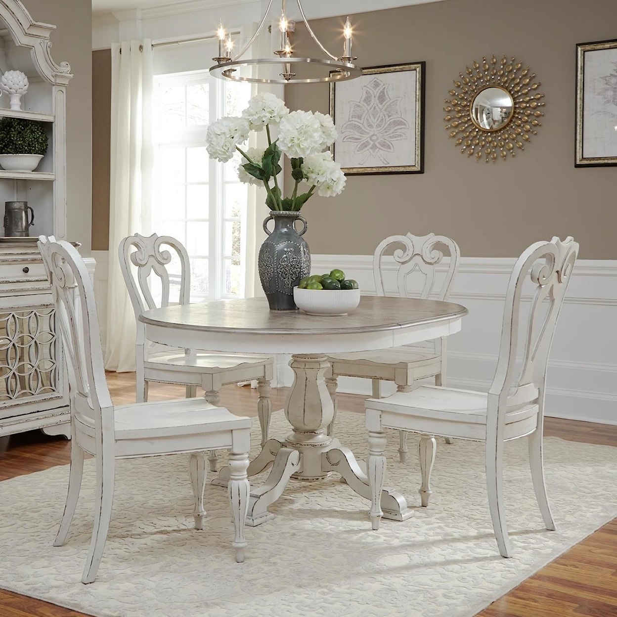 Liberty Furniture Magnolia Manor 5 Piece Chair & Table Set