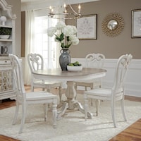 Traditional Five Piece Chair and Table Set