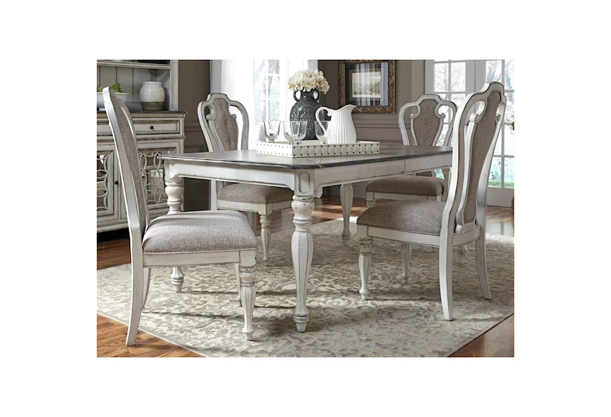 Magnolia Manor 5 Piece Rectangular Table Set by Liberty Furniture at Dream Home Interiors