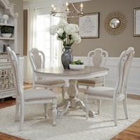Traditional Five Piece Chair and Table Set