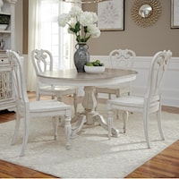 5 Piece Table Set with Splat Back Chairs
