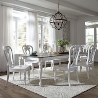 Opt 7 Piece Rectangular Table Set with Leaf