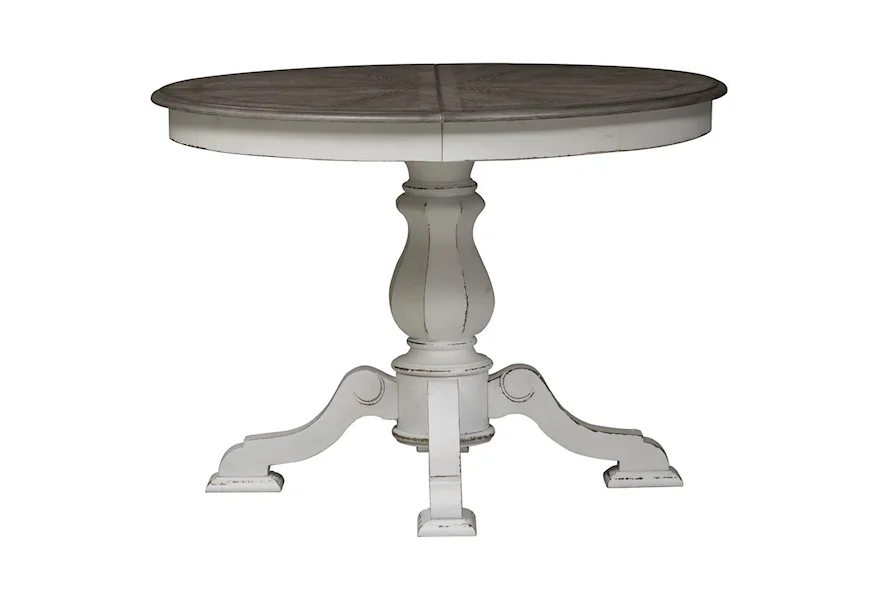 Magnolia Manor Pedestal Table by Liberty Furniture at Dream Home Interiors