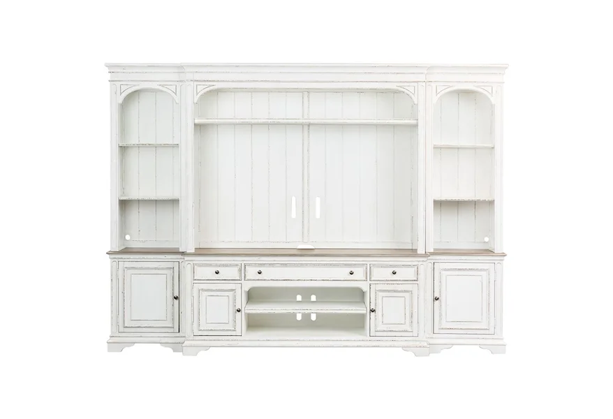 Magnolia Manor 4 Pc Entertainment Wall Unit by Liberty Furniture at VanDrie Home Furnishings